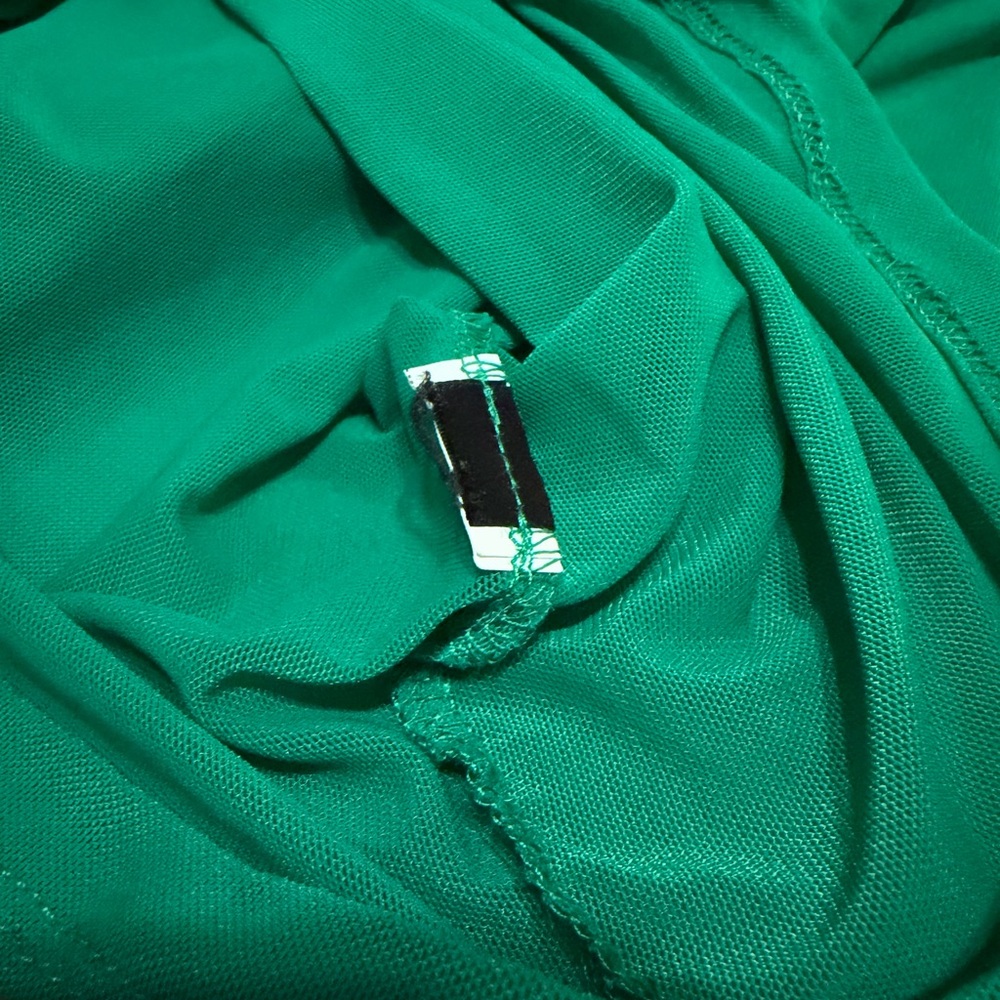Green Mesh Women's Top - Picture 4 of 4